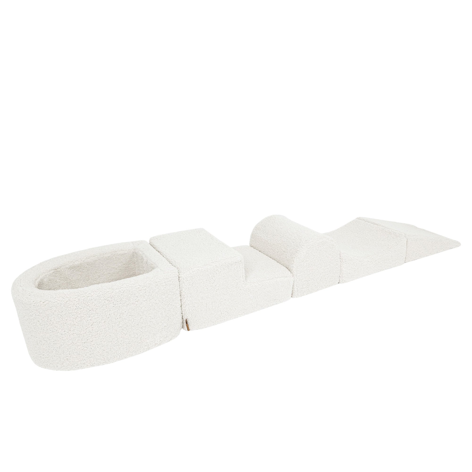 Bearly Kids Foam Klimblokken Wit - Baby Zachte Speelset | Ballen om uit te kiezen