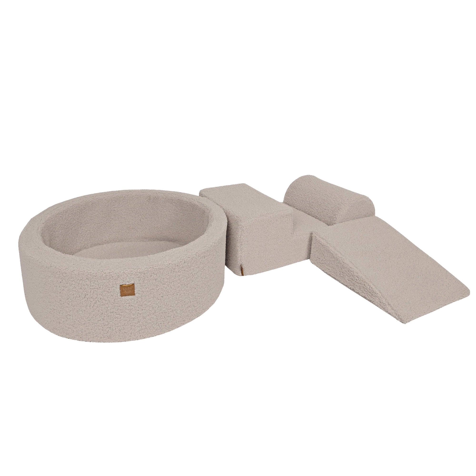 Bearly Kids Foam Klimblokken Lichtgrijs - Baby Zachte Speelset | Ballen om uit te kiezen
