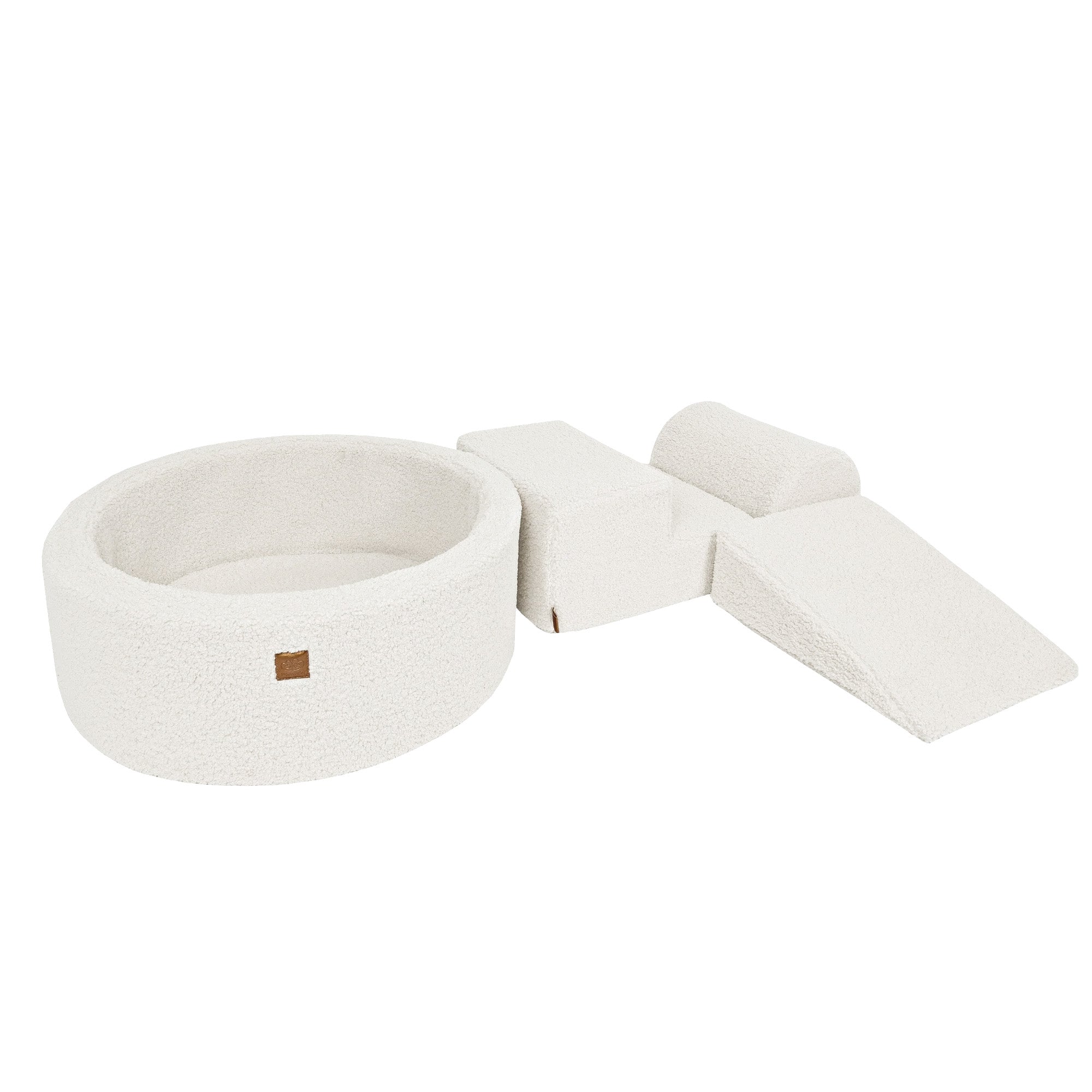 Bearly Kids Foam Klimblokken Wit - Baby Zachte Speelset | Ballen om uit te kiezen