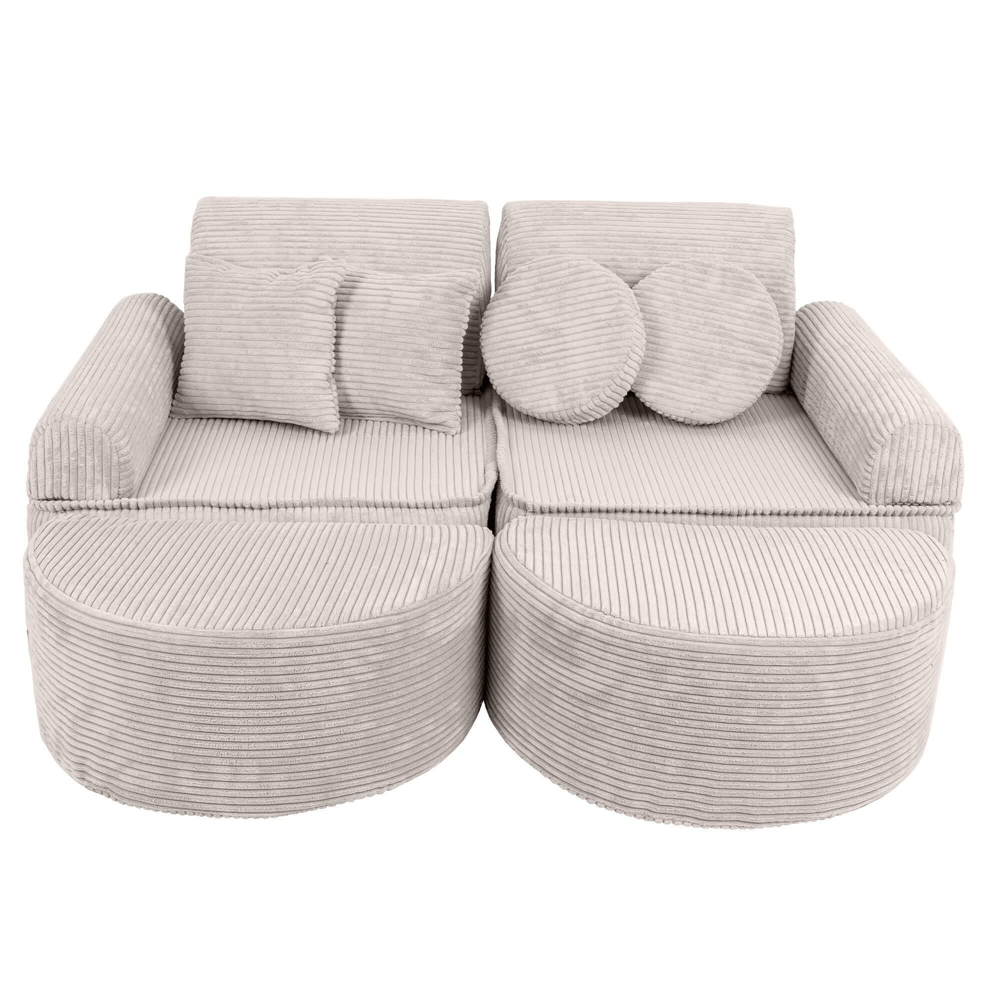 Aesthetic Sofa Max – Modulaire kinderspeelbank | 12 stuks