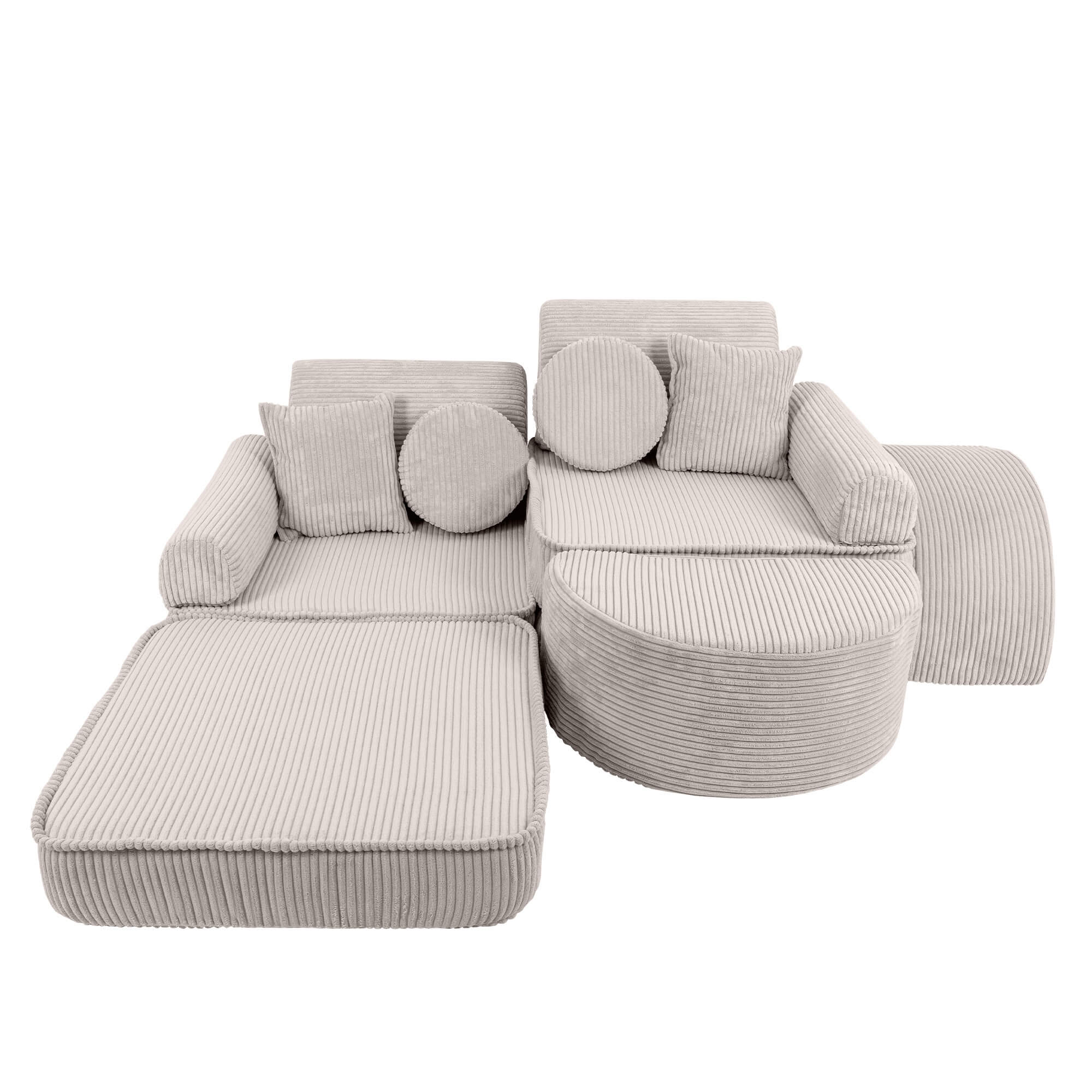 Aesthetic Sofa Max – Modulaire kinderspeelbank | 12 stuks