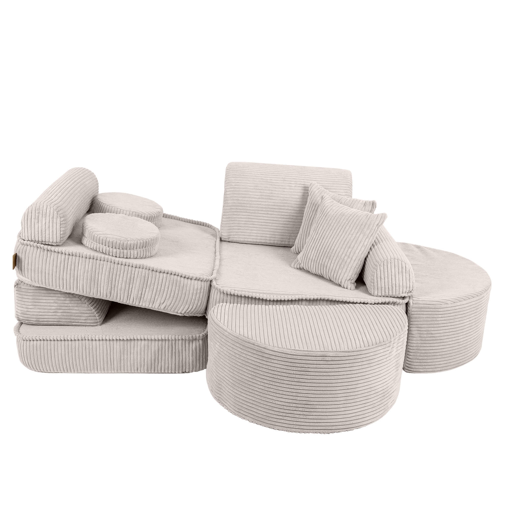 Aesthetic Sofa Max – Modulaire kinderspeelbank | 12 stuks