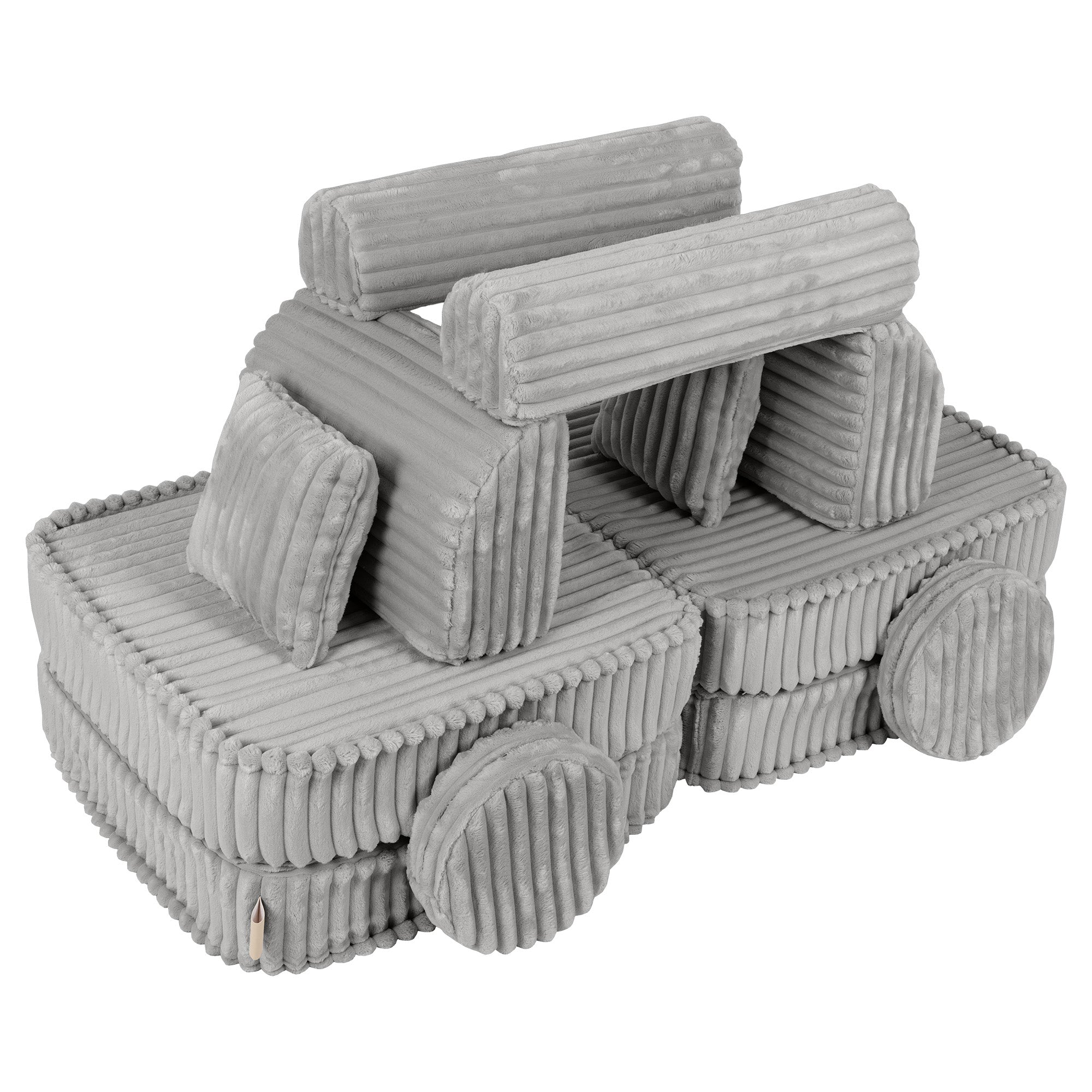 Meowbaby Churros Pocket Sofa Plus Moon Dust Grey